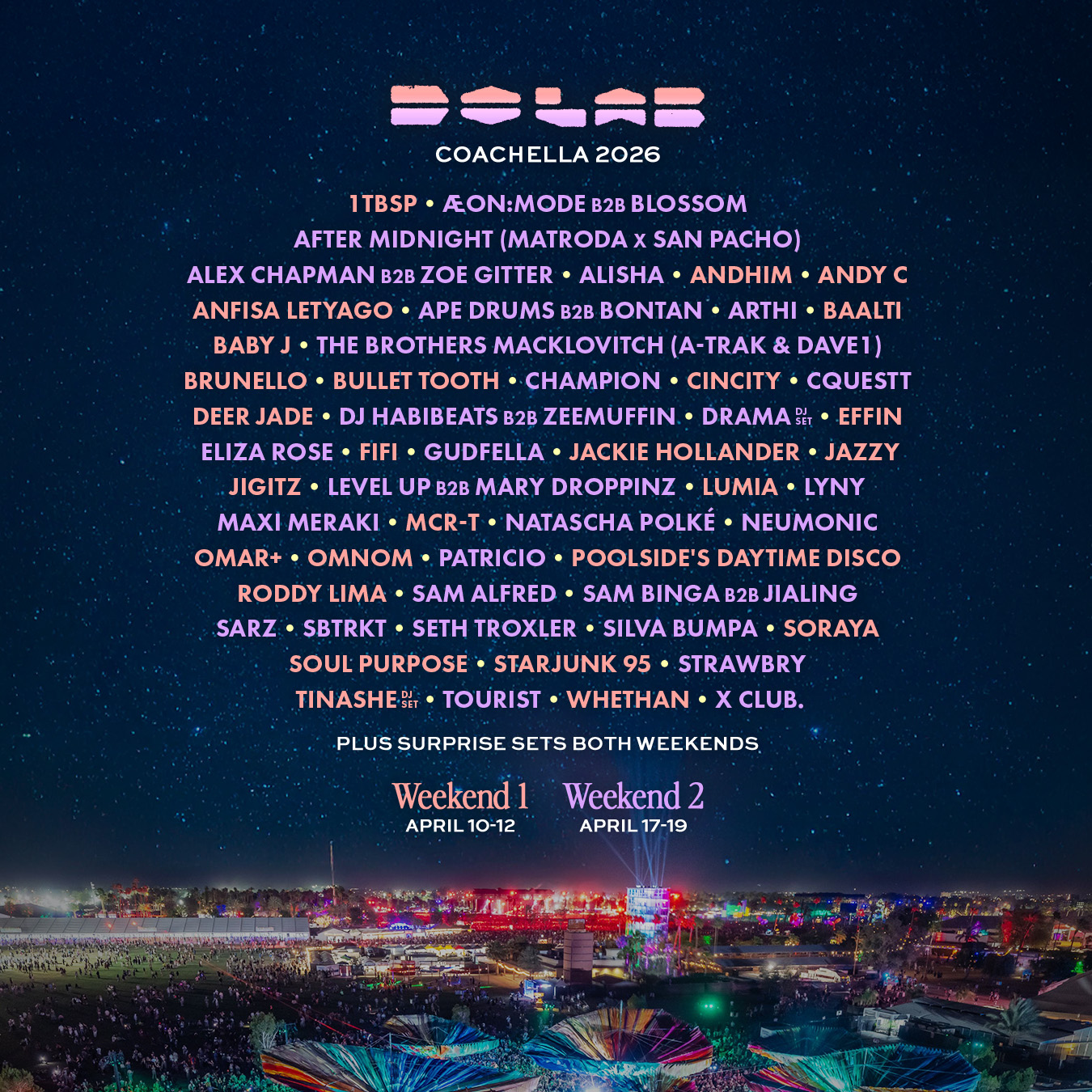 Do LaB Announces 2026 Coachella Stage Lineup